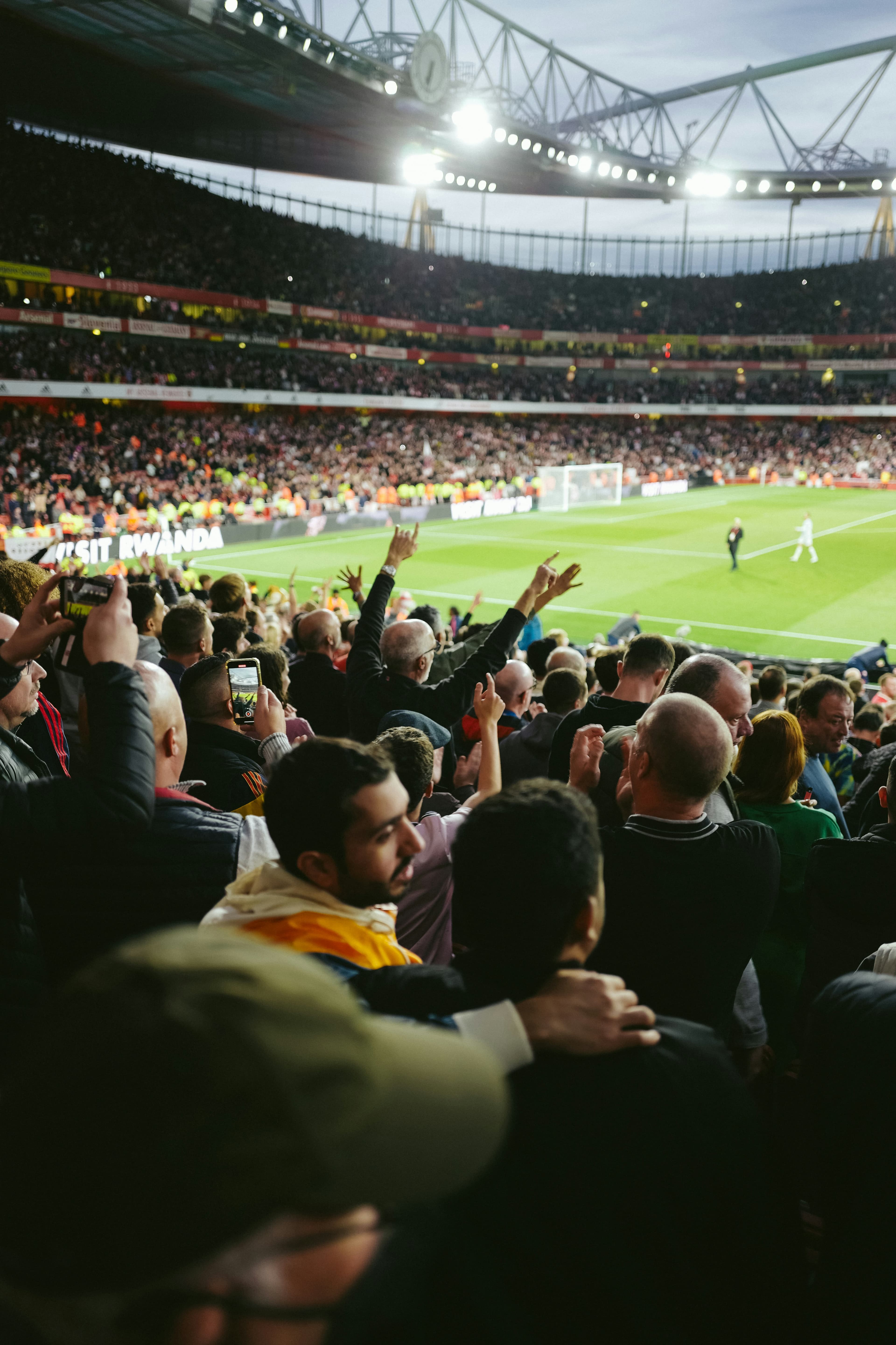 Stadium crowd during a live match